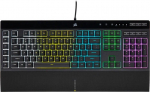 Klaviatūra Corsair K55 RGB PRO EN, juoda