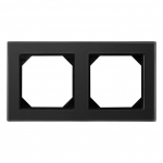 Dvivietis rėmelis LIREGUS EPSILON, juodas matinis stiklas