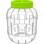 Stiklainis Browin 602013, 3 l, skaidri/žalia