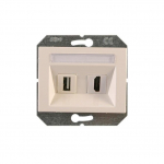 USB ir HDMI lizdas Vilma XP500, baltos spalvos
