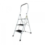 Plieninės kopėčios Drabest PRO, virtuvės laiptai, 3 pakopos, 150 kg