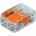 Laidų jungė Wago 221-412/5 2 x 0.2-4 mm&sup2;, 450 V, 5 vnt.