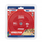 Specialist+ Pjovimo diskas 184x40Tx20/16mm, Demolition PREMIUM, SPECIALIST+