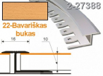 Profilis lankstomas ZicZac, 16x10 mm, 2.5 m | alu-bavari&scaron;kas bukas