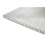 Polikarbonato plok&scaron;tė, 0,6 x 105 x 200 cm., skaidri