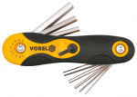 Raktų &scaron;e&scaron;iabriaunių rinkinys 8vnt. 1,5-8mm Hex Vorel