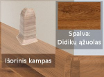 Grindjuostė termoplasto Vox, (43) didikų ąžuolas | Kampas SMART FLEX / IZZI, i&scaron;orinis