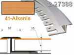 Profilis lankstomas ZicZac, 16x10 mm, 2.5 m | alu-alksnis