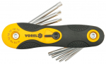 Raktų &scaron;e&scaron;iabriaunių rinkinys 8vnt. 1,5-8mm Torx Vorel