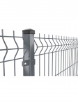 3D segmentas tvorai, 2,5x1,53 m, 200x50 mm, &oslash;3/4 mm, antracitas