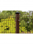 3D segmentas tvorai, 2,5x1,53 m, 200x50 mm, &oslash;3/4 mm, ruda