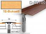 Profilis PVC Myck, 36 mm | bukas2, 2 m