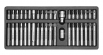 Antgalių rinkinys 40vnt. Hex, Torx, Spline Yato | H4-H12, M5-M12, T20-T55