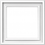 Vienvietis rėmelis LIREGUS MODERN, matinės baltos spalvos