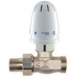 KOMPLEKTAS: HERZ RTL grįžtamo srauto temperatūros reguliavimo ventilis + termostatinis elementas MINI, 3/4' i&scaron;-1/2' i&scaron;, tiesus