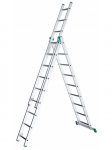 Kopėčios aliuminės, universalios, dvipusės, i&scaron;traukiamos, 3 dalių EUROSTYL | 3x10 pakopų 286-625cm