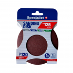 Specialist+ SPECIALIST+ &scaron;lifavimo popierius P120, 125 mm, 5 vnt.