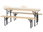 1 stalas + 2 suolai 220x50