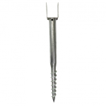 Įsukamas polius pamatams, U formos 100 cm