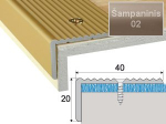 Profilis Effector A33 laiptams | &scaron;ampaninis 270 cm 40x20 mm