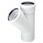 Tri&scaron;akis vidaus kanalizacijai Skolan, 110 mm x 110 mm, 45 &deg;