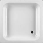 SOFIA Du&scaron;o padėklas 80 x 80 cm, su slydimą mažinančia danga, baltas