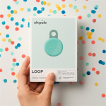 Chipolo LOOP &ndash; Rechargeable Bluetooth Tracker with Silicone Loop for iOS & Android, Mint