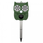 Saulės energija veikianti ultragarsinė gyvūnų baidyklė su judesio davikliu PELĖDA