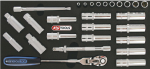 1/2 galvučių su terk&scaron;le kompl. (818.1304, KS TOOLS)