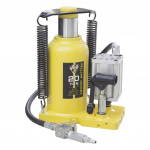 ⬡ Hidraulinis suvirintas pneumatinis butelinis domkratas 20 t (TQ20007, TONGRUN)