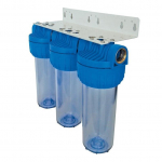 Vandens filtro korpusas trigubas AMG SRL 3/4"; 9 3/4"