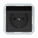 Ki&scaron;tukinis lizdas VILMA QR1000, matinės juodos spalvos, IP44