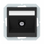 Antenos lizdas VILMA QR1000, matinė juodos spalvos