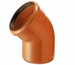 Lauko kanalizacijos alkūnė Magnaplast, &Oslash; 110 mm, 45&deg;