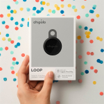 Chipolo LOOP &ndash; Rechargeable Bluetooth Tracker with Silicone Loop for iOS & Android, 4col_Charcoal