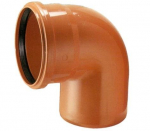 Lauko kanalizacijos alkūnė Magnaplast, &Oslash; 110 mm, 87&deg;