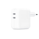 MW2K3ZM/A 35W Dual USB-C Power Adapter, White