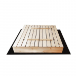 DĖŽĖ SMĖLIO 120X120 CM SU SUOLIUKU