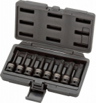 Smūginių galvučių komplektas &frac12;" Torx T30-T80 8 vnt., KS Tools