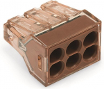 Laidų jungė Wago 773-606/5, 6 x 1,5-4 mm&sup2;, 400 V, 5 vnt.