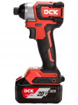 DCK Akumuliatorinis be&scaron;epetėlinis smūginis suktukas 20V, KDPL165AM, DCK (2x2,0Ah akumuliatorius, įkroviklis)