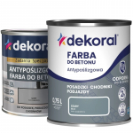 Dažai betonui matiniai DEKORAL AKRYLIT B | pilkai grafitiniai (grafitowo-szary) 5 ltr.