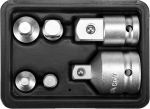 Adapterių rinkinys CrV 6 vnt. Yato | 3/8(m)x1/4(f) 1/4(m)x3/8(f) 3/8(f)x1/2(m) 1/2(m)x3/8(f) 3/4(m)x1/2(f) 1/2(m)x3/4(f)