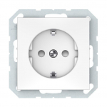 Ki&scaron;tukinis lizdas VILMA QR1000, su įžeminimu, baltos spalvos