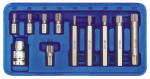 Antgalių rinkinys 11vnt. SPLINE CrV Vorel | M5, M6, M8, M10, M12