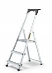 Buitinės kopėčios HOME DRABEST ALD3 vienpusės su lentyna, 3  pakopų, juoda