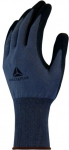 Knitted glove, Cut resistance D, nitrile-coated palm, grey 9, Delta Plus