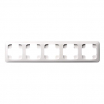 Penkiavietis rėmelis LIREGUS ALFA, baltos spalvos