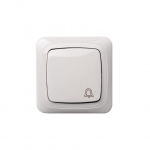 Skambučio mygtukas LIREGUS ALFA, baltos spalvos