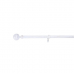 Karnizų komplektas teleskopinis, viengubas, D19, 120-210 cm